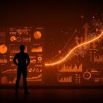 Fundador de startup de IA destacando el logro de unicornio tras recaudar $110M en Serie B, con visuales de observabilidad y crecimiento tecnológico.