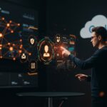 Interacción de un founder con agentes de IA en Google Cloud usando Data Commons MCP y Model Context Protocol para consultar datos públicos sin instalación local.