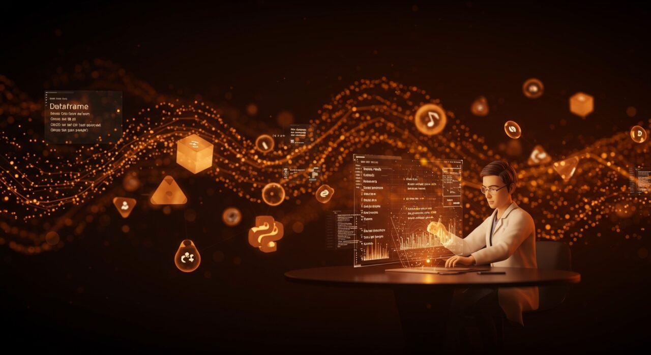 Visualización avanzada de dataframe en Haskell para Big Data con interoperabilidad Python, destacando manipulación de datos y Apache Arrow.