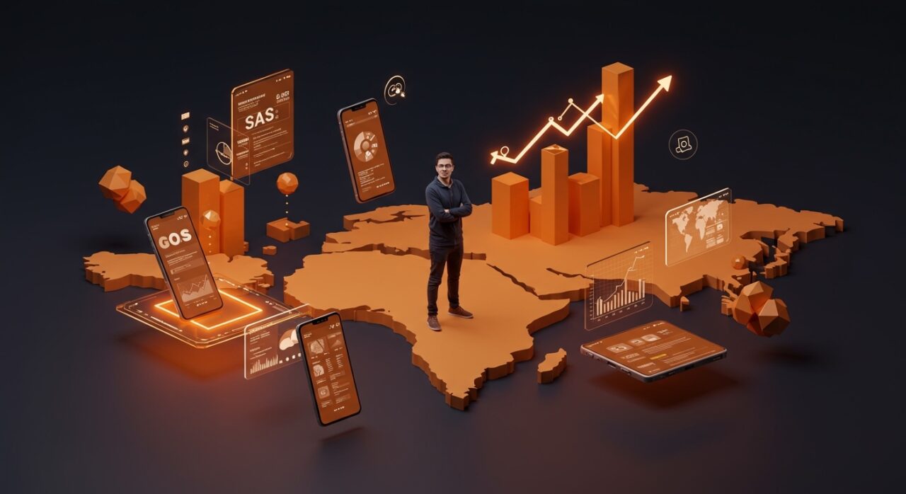 Startup chilena DataScope escalando su plataforma SaaS en Colombia, mostrando digitalización y expansión en LATAM.