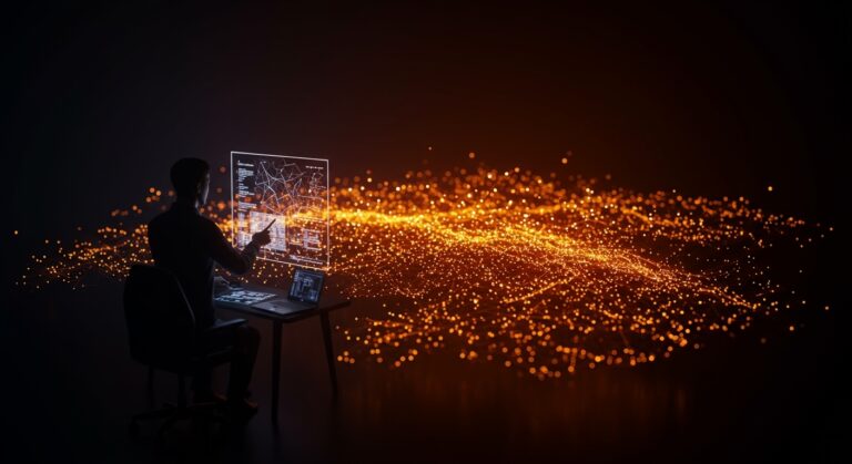 Mapa invisible de dependencias de IA en startups mostrando riesgos de shadow AI y gestión de seguridad tecnológica.