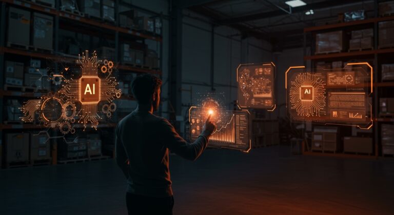 Digitalización e inteligencia artificial impulsando compras industriales en España con tecnología avanzada y startups.