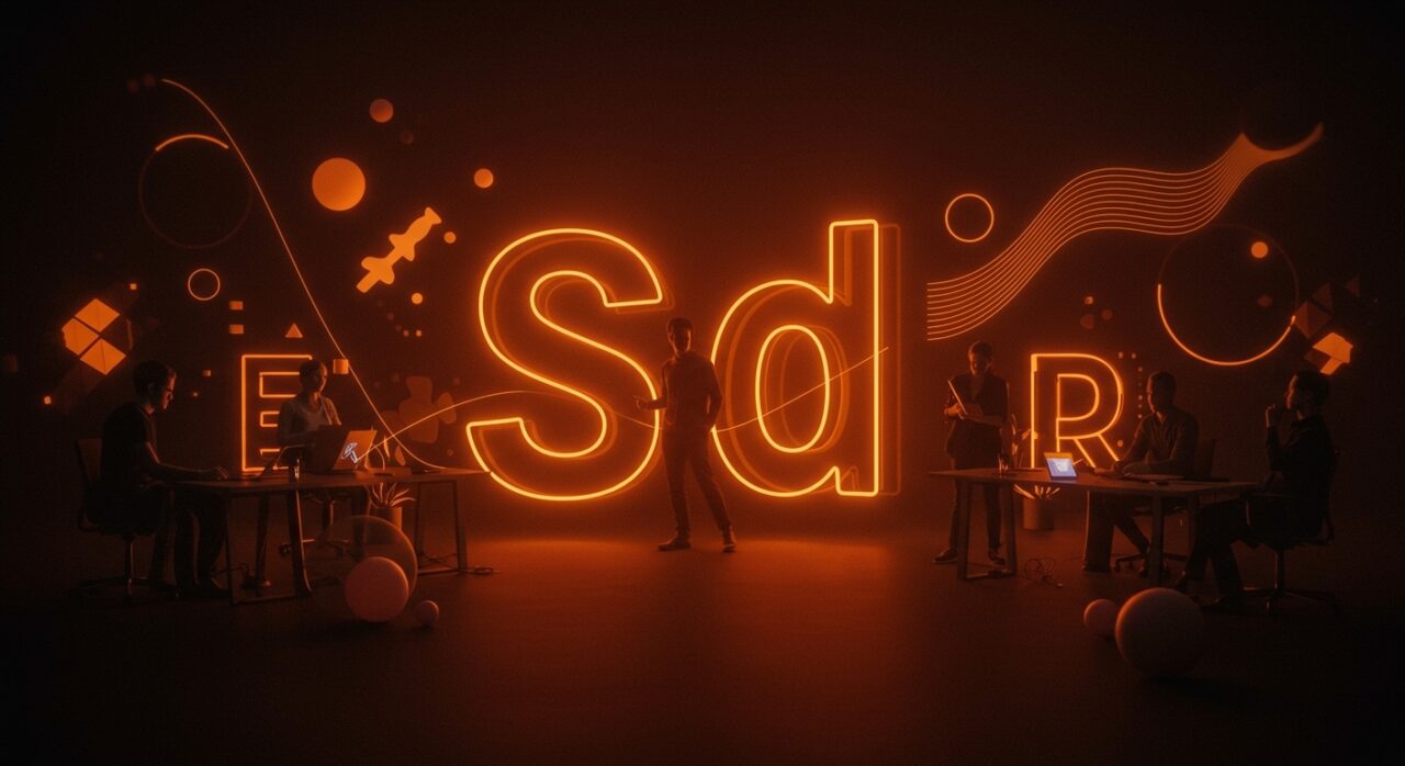 Diseño de tipografías e inspiración para comunidades creativas en el ecosistema startup tecnológico.