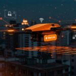 Dron Brinc Guardian con Starlink integrado para seguridad pública en Latinoamérica, destacando innovación en tecnología y vigilancia.