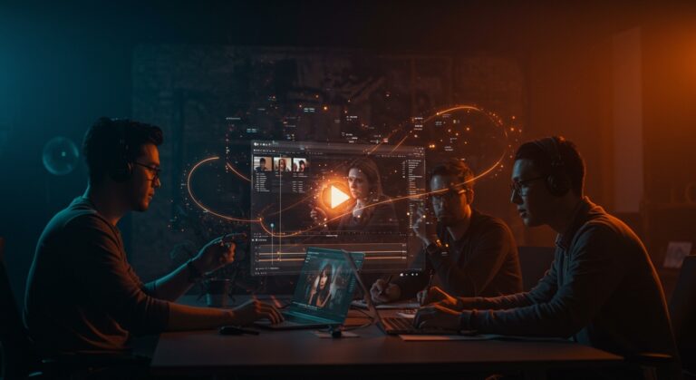 Edición de video profesional colaborativa en navegador con tecnología WebGPU y WASM para startups innovadoras.