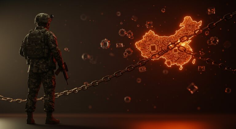 Dependencia de Estados Unidos en China para tecnología militar y cadena de suministro de semiconductores en contexto geopolítico.