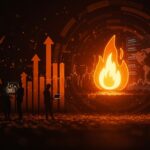 Ilustración conceptual del cambio de inversión de energía eólica offshore a gas natural en EE.UU. y su impacto en startups energéticas.