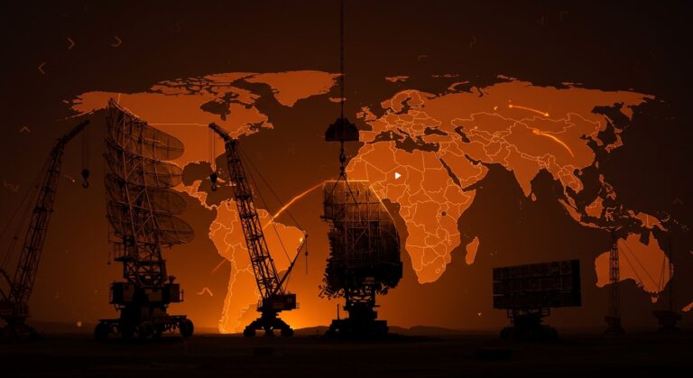 Visualización de la retirada de sistemas antimísiles THAAD de Corea del Sur y su traslado a Oriente Medio, reflejando impactos en seguridad global y geopolítica Asia oriental.