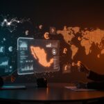 Plataforma fintech moderna representando integración de inteligencia artificial y pagos cross-border entre México y Estados Unidos tras ronda de funding de 8 millones.