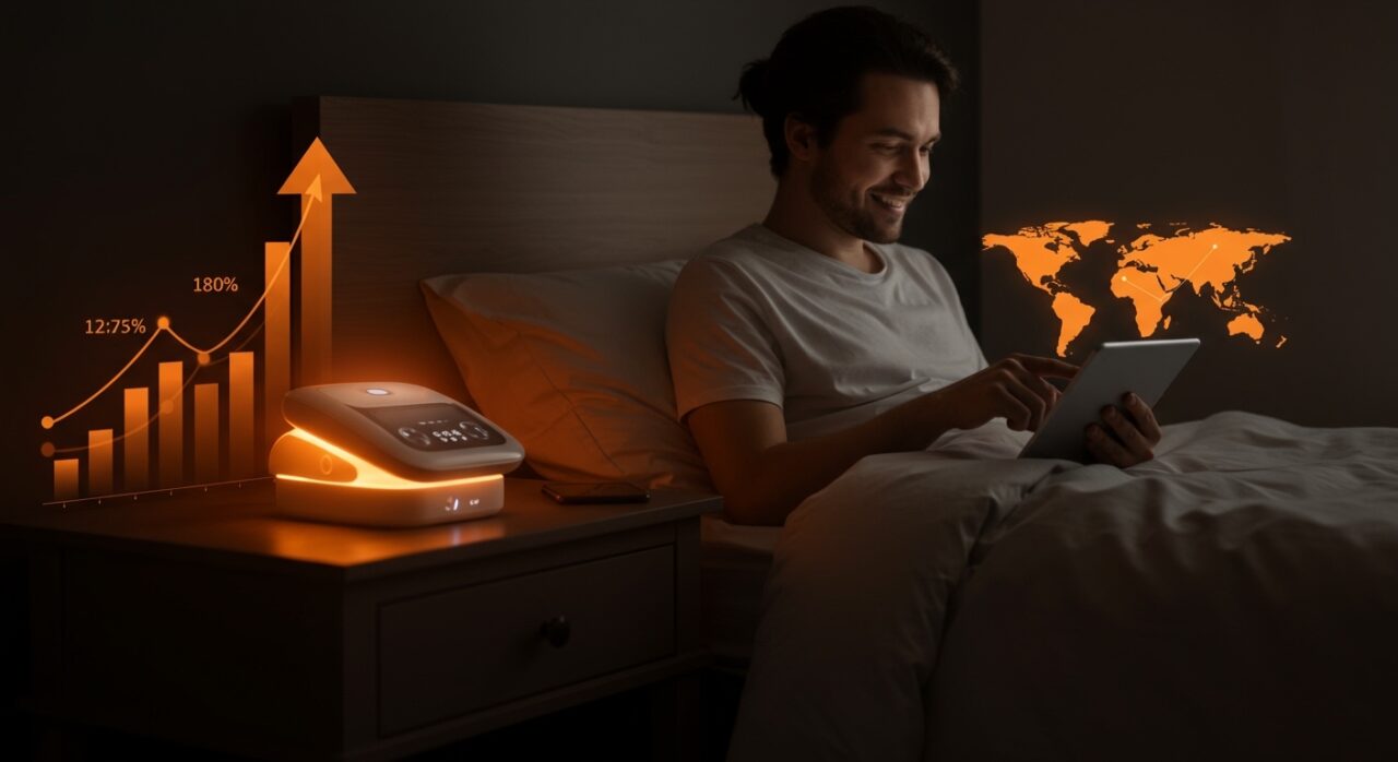 Tecnología del sueño Eight Sleep con símbolo de valoración unicornio de 1.5B dólares y expansión global en el ecosistema startup.