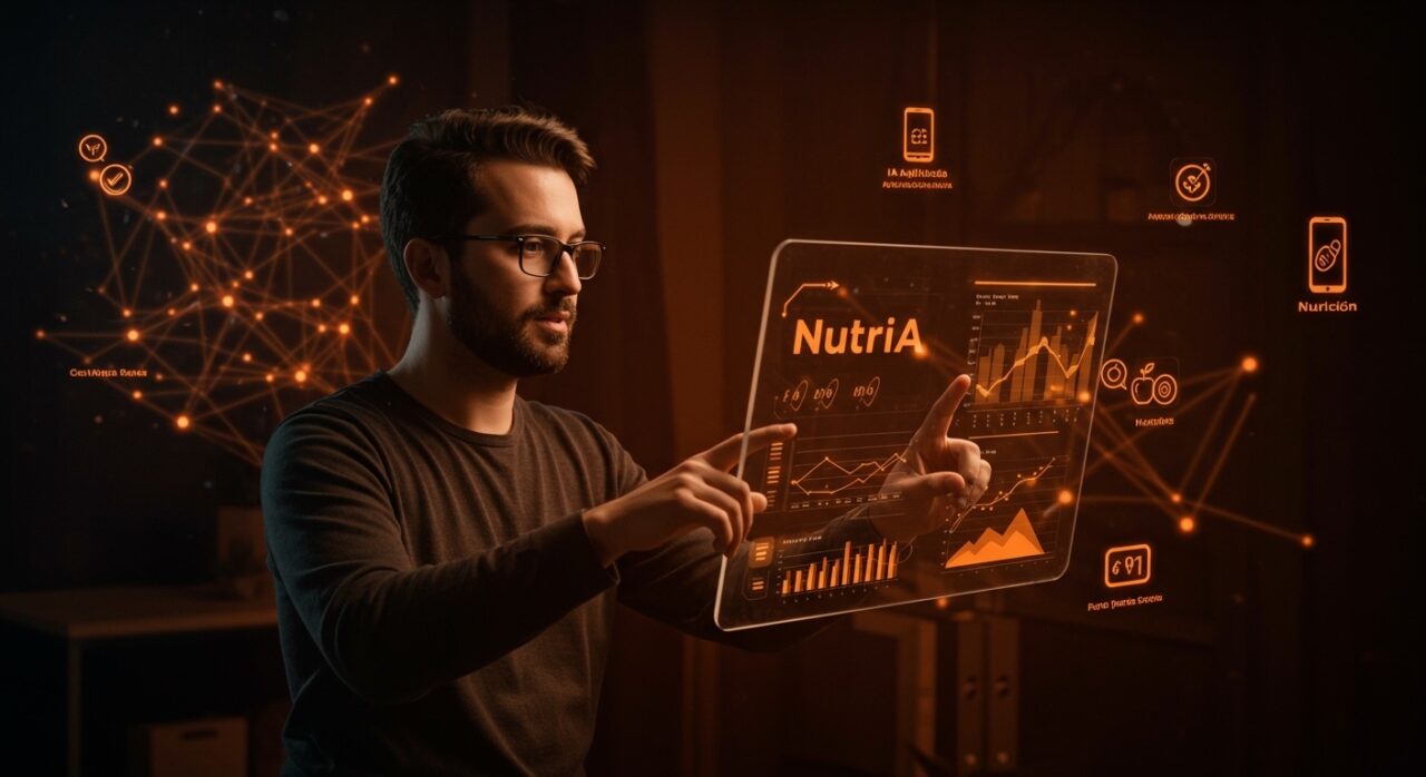 Pedro Cisternas liderando la startup NutrIA con inteligencia artificial aplicada a la nutrición y crecimiento escalable.