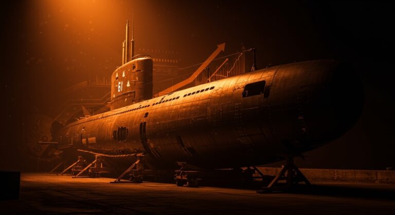 Submarino militar español en proceso de modernización tecnológica y gestión de activos en el mercado de defensa.