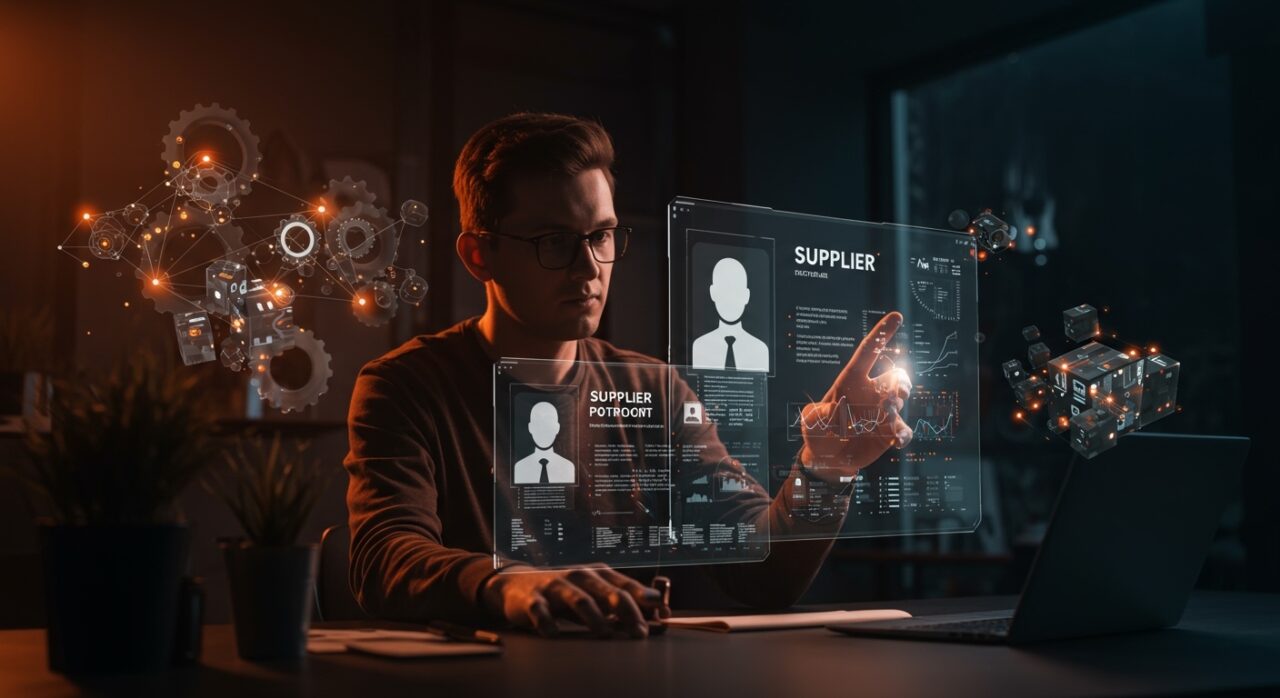 Founder tech usando IA para evaluación y automatización de proveedores B2B con compliance en procesos digitales.