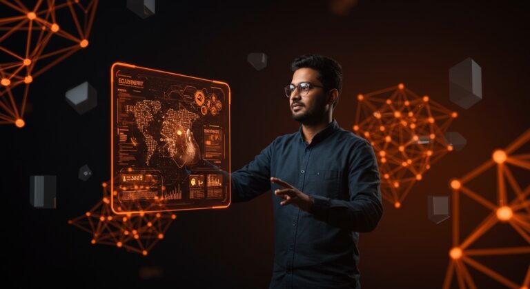 Abidur Chowdhury liderando el diseño de inteligencia artificial en startups tecnológicas con innovadoras interfaces de usuario.