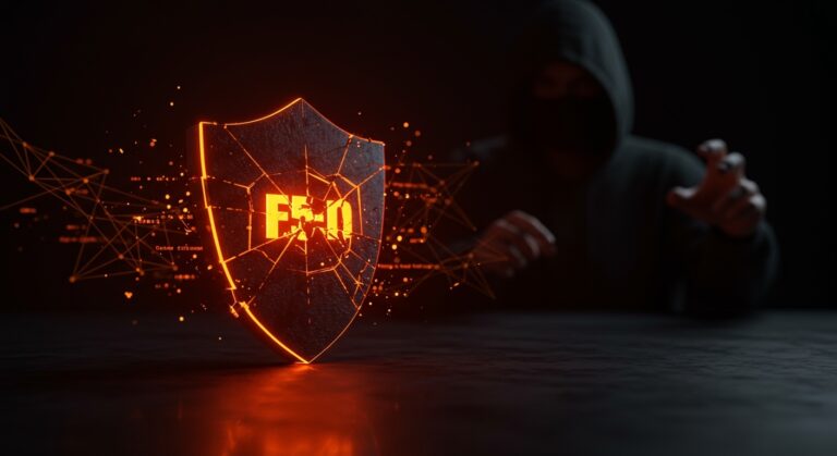 Imagen representando la vulnerabilidad crítica en F5 BIG-IP y los riesgos de ciberseguridad remota para startups tecnológicas.