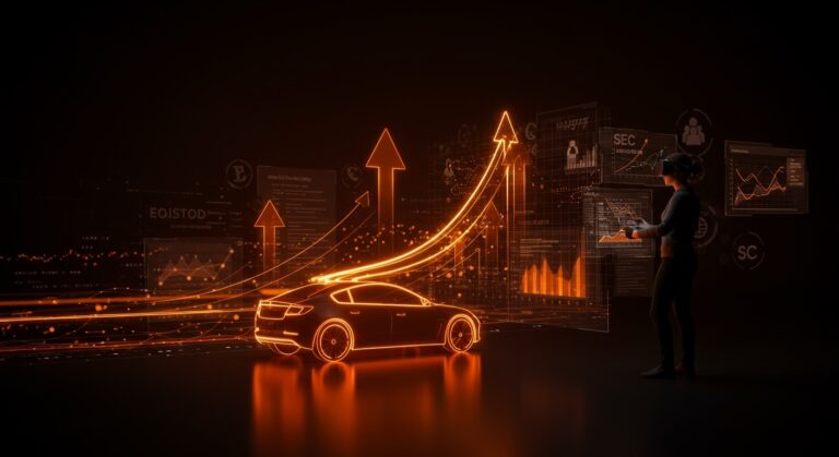 Startup de vehículos eléctricos enfrentando regulación y retos de escalabilidad según el caso Faraday Future y la SEC.