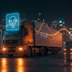 Ford Pro AI gestionando flotas comerciales con inteligencia artificial y telemática avanzada en vehículos comerciales.