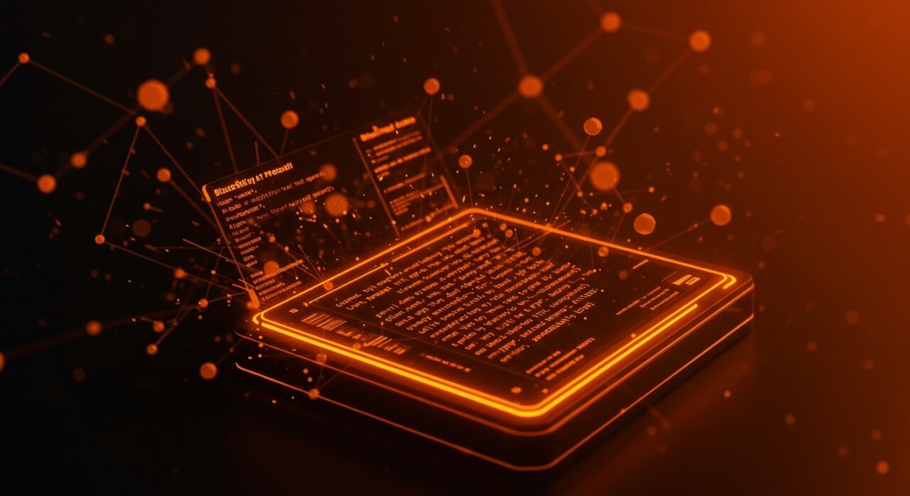 Cliente terminal de Bluesky Fortransky integrando Fortran y Rust, destacando tecnologías emergentes y código abierto en un entorno digital moderno.