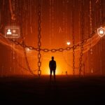 Imagen conceptual sobre privacidad y protección de datos en startups tech con énfasis en FTC, OkCupid y Match Group.