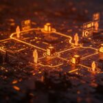 Visualización de Gas Town y The Wasteland con IA aplicada para colaboración distribuida y orquestación de agentes en ecosistema digital.