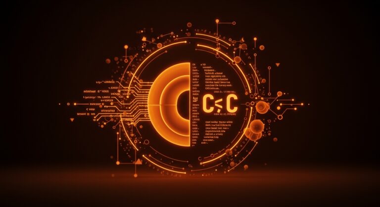 Visualización conceptual del kernel GDSL minimalista combinado con Lisp y C, destacando compiladores minimalistas y eficiencia en desarrollo de software.