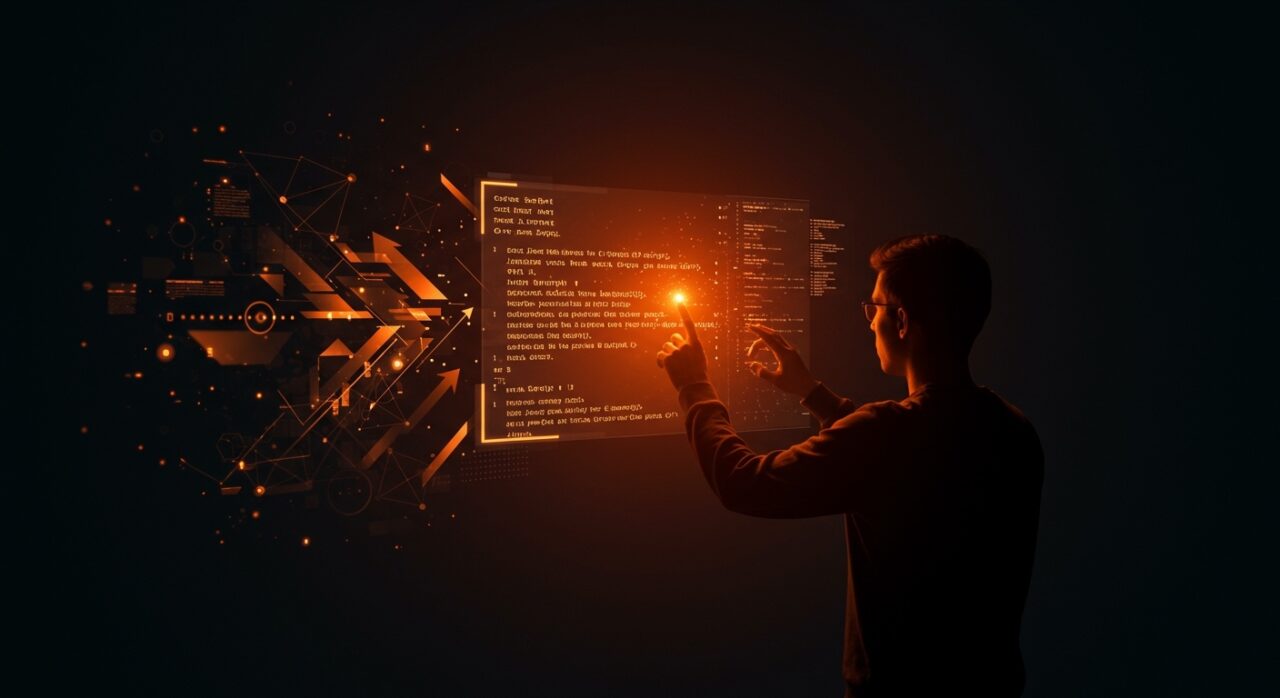 Framework UI ultra-rápido en JavaScript mostrando interfaz reactiva y desarrollo front-end eficiente para startups tech.