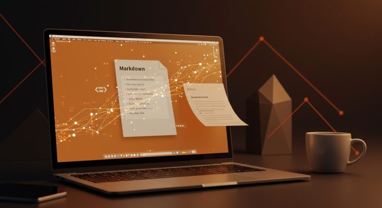 App ghostmd para macOS mostrando notas markdown con IA, destacando productividad y privacidad para founders tecnológicos.