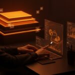 Interfaz de diseño gráfico con edición no destructiva en GIMP 3.2, destacando herramientas open source y mejoras UX para startups.