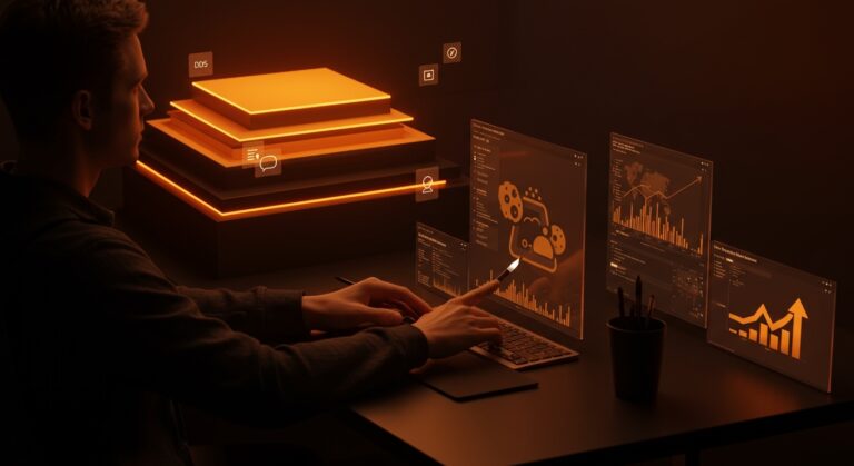 Interfaz de diseño gráfico con edición no destructiva en GIMP 3.2, destacando herramientas open source y mejoras UX para startups.