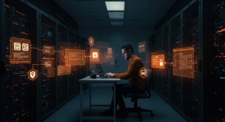 Fundador utilizando GitHub Actions para un PaaS self-hosted en servidor Debian con despliegue automatizado y monitoreo integrado, alternativa económica a Heroku para startups.