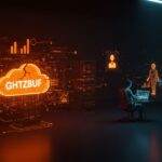 Visualización del impacto de las caídas de GitHub en startups SaaS con metáforas de disponibilidad y riesgos en plataformas cloud.