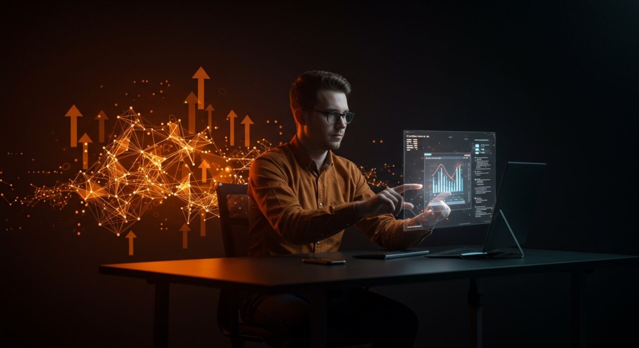 Fundador tech creando aplicaciones de escritorio personalizadas con IA conversacional en Glaze by Raycast para startups.