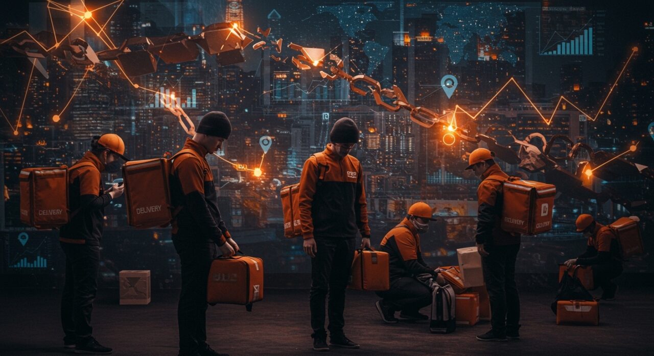 Glovo despide a 750 riders en España tras la Ley Rider, ilustrando la crisis del modelo asalariado en el sector delivery y su impacto en startups tecnológicas.