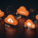 Comparativa visual de Google Drive, OneDrive, Dropbox e iCloud para startups, destacando integración, precio y productividad en almacenamiento en la nube.