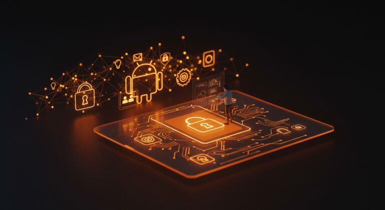 Resumen visual sobre la verificación de desarrolladores y nuevas políticas de sideloading en Android para mejorar la seguridad móvil.