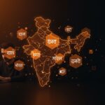 Google Gemini en Chrome con IA multilingüe para India, mostrando soporte de idiomas locales y expansión tecnológica en startups.