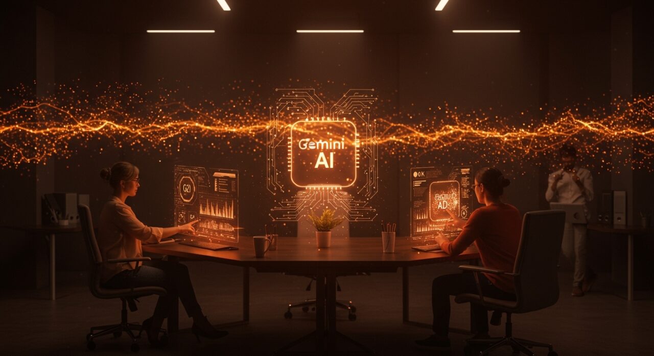 Usuarios en EE.UU. interactuando con Gemini AI Personal Intelligence de Google, mostrando nuevas oportunidades en IA aplicada y automatización para startups.