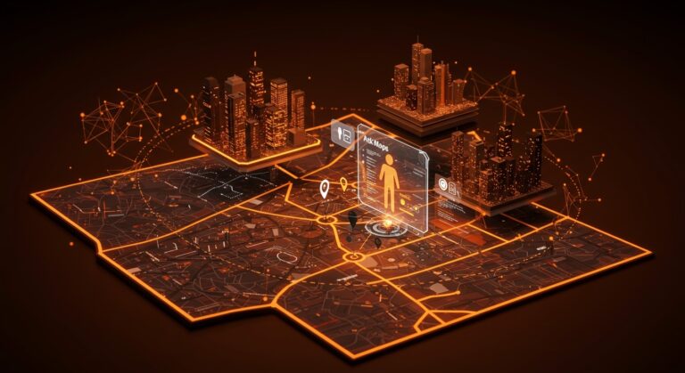 Innovación de Google Maps 2026 con Ask Maps y navegación 3D inmersiva impulsada por Gemini AI en el ámbito de inteligencia artificial aplicada a movilidad.