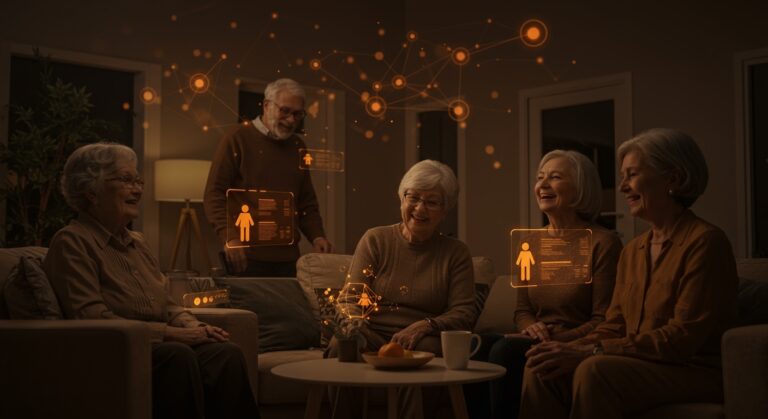 Vivienda colaborativa para mayores impulsada por tecnología social y algoritmo de compatibilidad en startup innovadora.