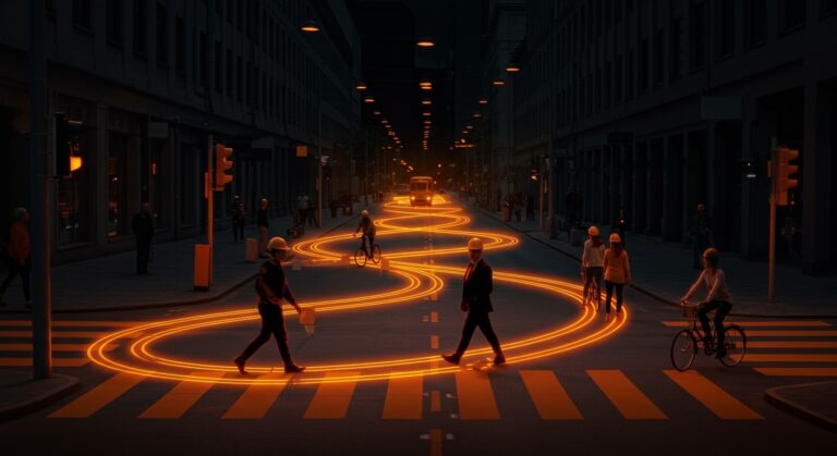 Movilidad urbana segura en Helsinki con calles diseñadas para cero muertes viales gracias a políticas públicas e innovación urbana.