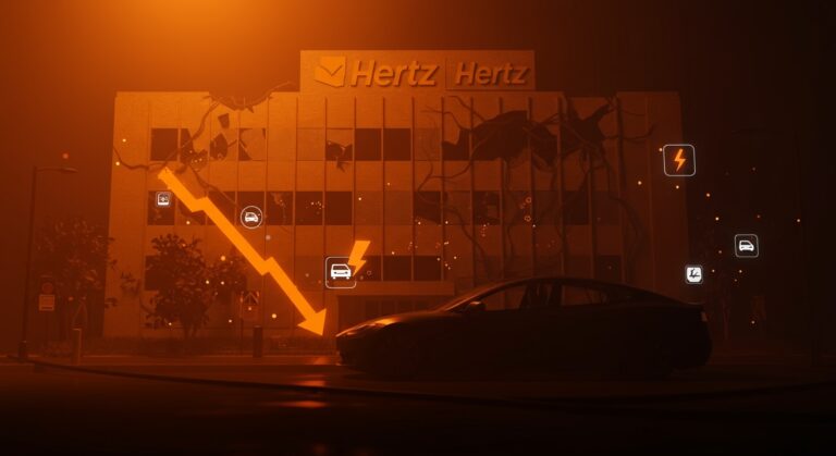 Pérdidas en el alquiler de vehículos eléctricos: Tesla en la flota de Hertz simbolizando el fracaso del mercado de coches eléctricos de alquiler en EE.UU.