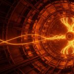 Imagen futurista del acelerador HiLumi LHC de CERN representando física de partículas avanzada y transferencia tecnológica en tecnología startup.