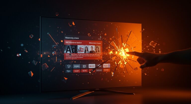 Publicidad intrusiva en televisores Hisense smart TV impactando la experiencia del usuario y monetización de hardware tech.