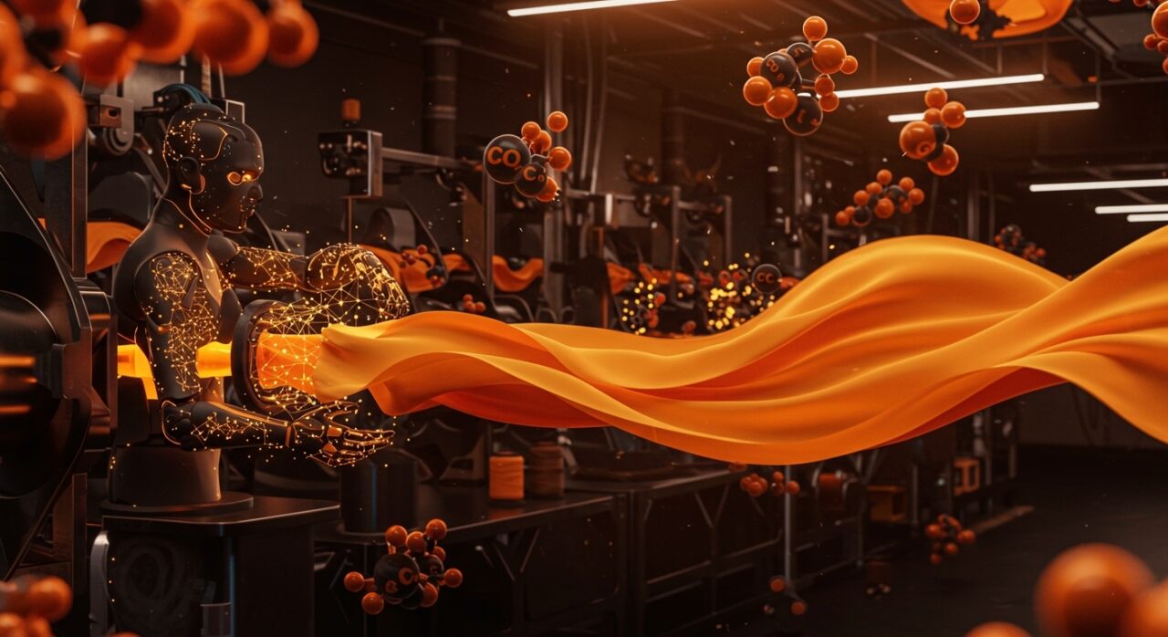 Innovación en moda sostenible con IA transformando CO2 en tejidos textiles, destacando financiación y tecnología en la startup Rubi.