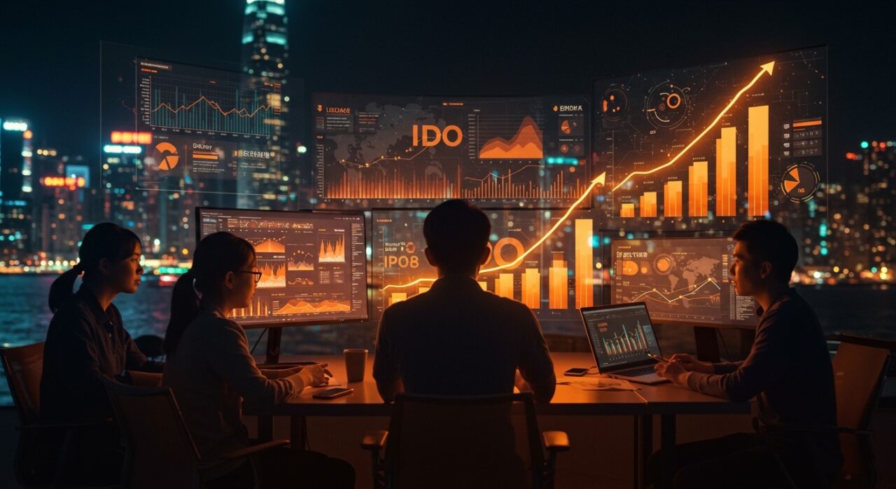 Startups chinas en Hong Kong impulsando IPOs y expansión tecnológica en un ambiente colaborativo y urbano destacando tendencias de mercado y fintech.