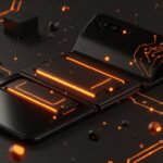 Smartphone plegable Honor Magic V6 ultrafino con batería de 6,600 mAh y tecnología silicio-carbono, destacando innovación tecnológica móvil.