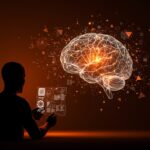 Ilustración conceptual de inteligencia artificial y aprendizaje autónomo con inspiración en ciencia cognitiva para founders tech.