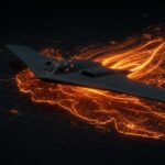 Algoritmo de inteligencia artificial militar china detectando señales del bombardero stealth B-2 Spirit en Irán, análisis de IA aplicada a defensa y tecnología militar.