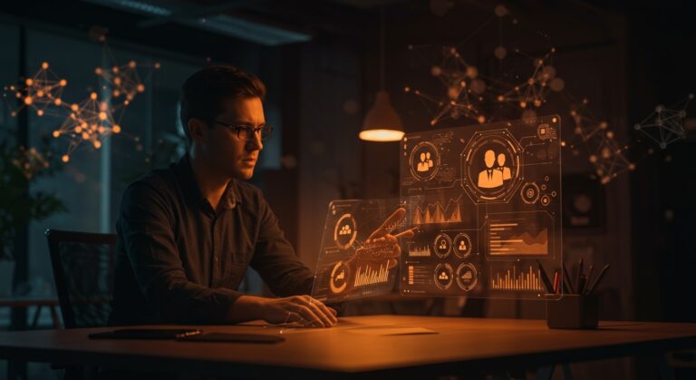 Inteligencia artificial transformando recursos humanos en startups con automatización estructural y gestión del talento.