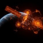 Satélite moderno con inteligencia artificial integrada en órbita, simbolizando monitoreo ambiental y seguridad con tecnología espacial avanzada de Loft Orbital.